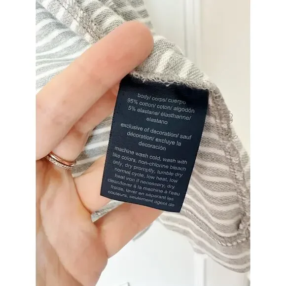 Tommy Hilfiger Striped Gray and White Military Style Blazer Size S - Picture 6 of 7